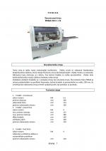 Vierseitenhobelfräse SICAR PRIMA 220 4 |  Tischlereitechnik | Holzverarbeitungs-Maschinen | CENTROGLOB, s.r.o.