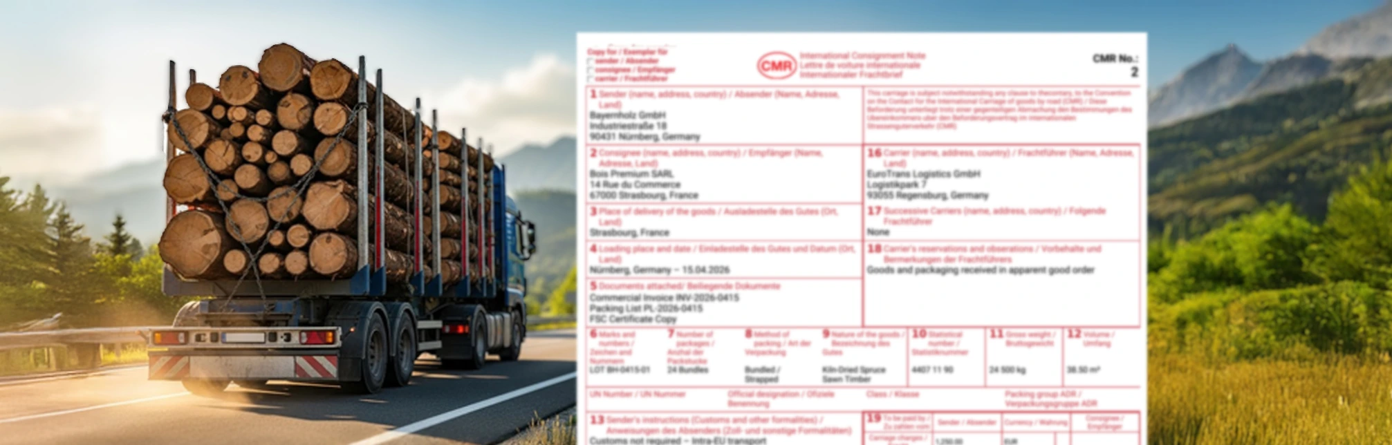 Internationaler Frachtbrief